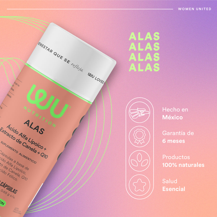 ALAS – Coenzima Q10 150mg y Ácido Alfa Lipoico 600mg para Energía y Antioxidante