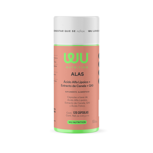 ALAS - Ácido Alfa Lipoico • Extracto de Canela • Coenzima Q10 | 120 cápsulas