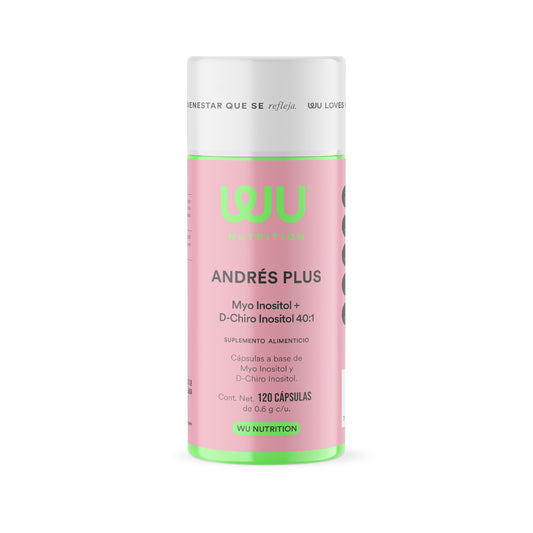 ANDRÉS PLUS - Myo Inositol + D-Chiro Inositol 40:1 | 60 y 120 cápsulas