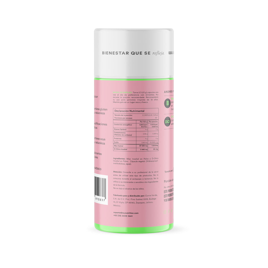 ANDRÉS+ – Myo Inositol 1200mg con D-Chiro 40:1 para SOP y Ciclo Menstrual