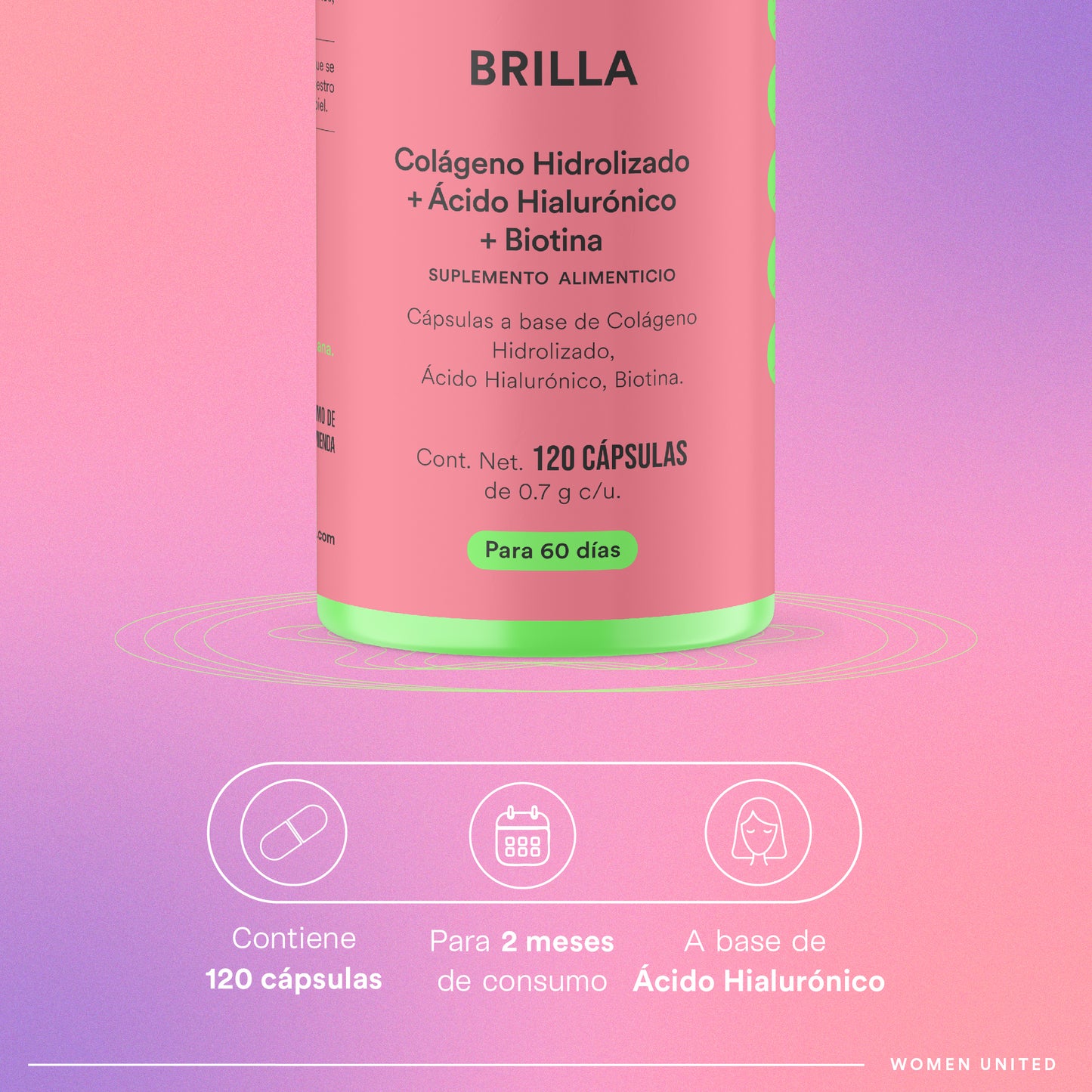 BRILLA - Hydrolyzed Collagen • Biotin • Hyaluronic Acid • Zinc • Vitamins ABCD and E | 120 capsules