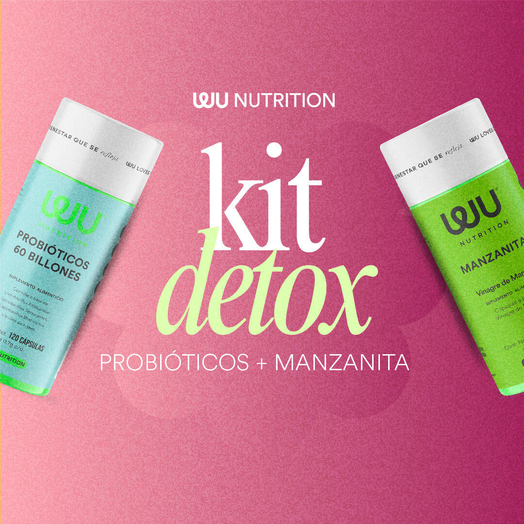 ✨KIT DETOX🌼 (Manzanita y Probióticos 60 Billones) - Vinagre de Sidra de Manzana + Probióticos y Prebióticos | 240 cápsulas