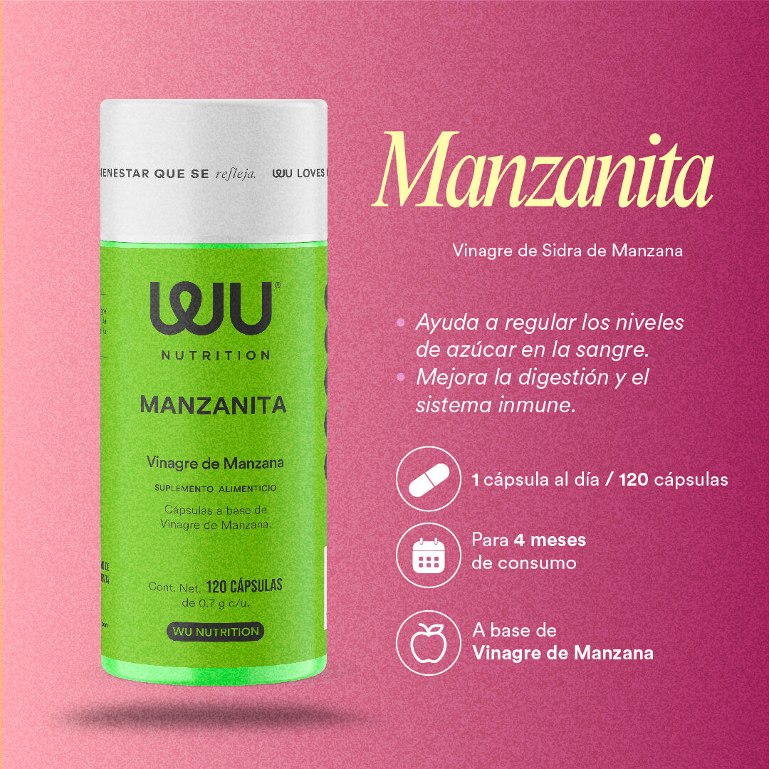 ✨KIT DETOX🌼 (Manzanita y Probióticos 60 Billones) - Vinagre de Sidra de Manzana + Probióticos y Prebióticos | 240 cápsulas