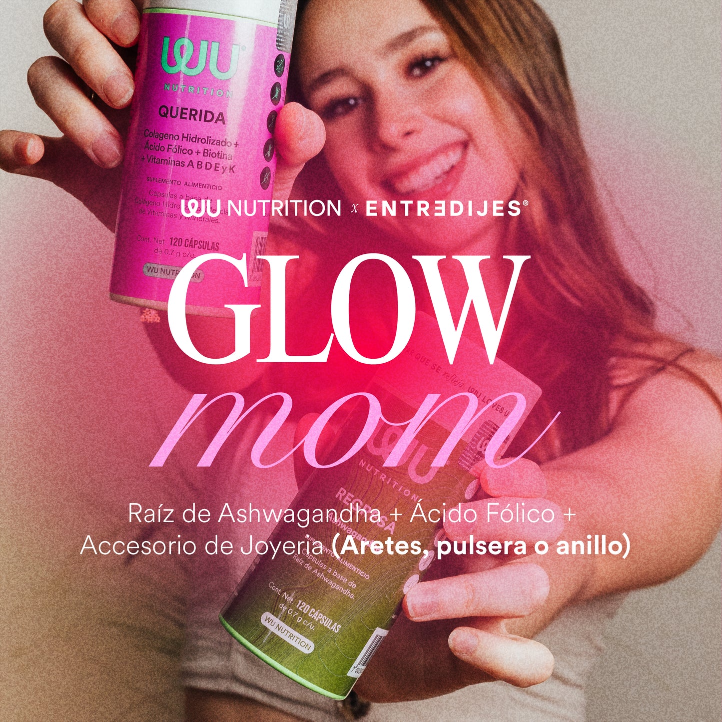 💖 KIT GLOW MOM🌼 + REGALO DE ENTREDIJES (Regresa, Querida y Regalo Sorpresa) - Ashwagandha + Multivitamínico de Mujer + Regalo | 240 cápsulas + 1 Regalo