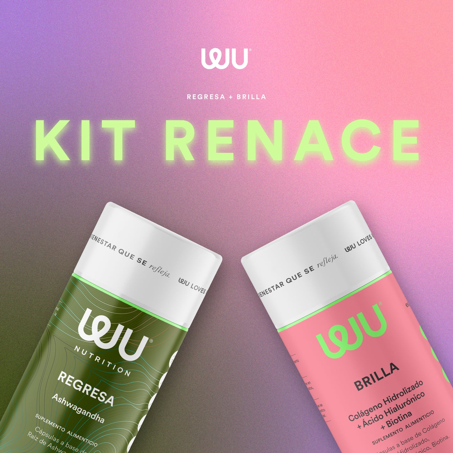 ✨KIT RENACE✨ (Regresa y Brilla) - Ashwagandha + Colágeno Hidrolizado | 240 cápsulas