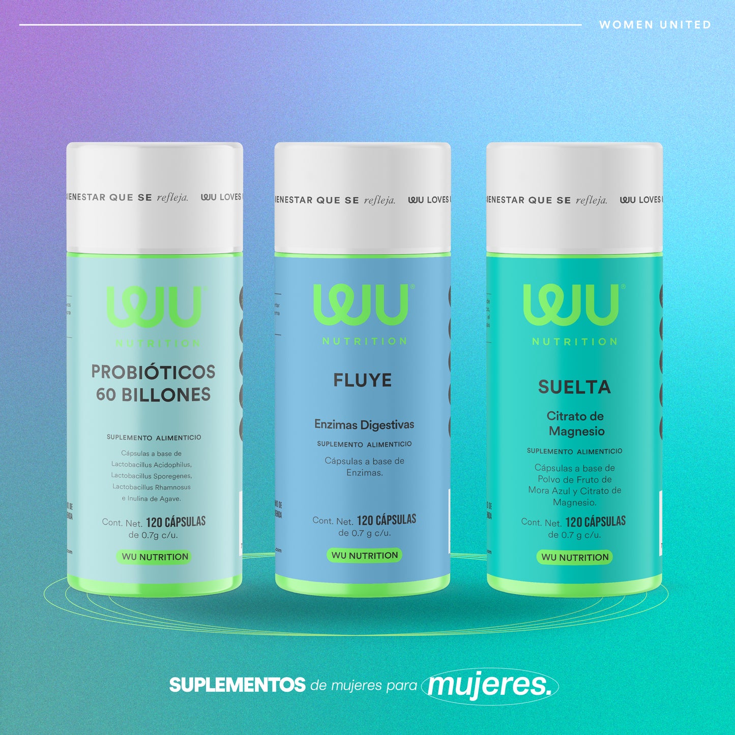 ✨KIT SALUD DIGESTIVA✨ (Probióticos 60 billones, Fluye y Suelta) - Probióticos + Enzimas digestivas + Citrato de Magnesio | 360 cápsulas