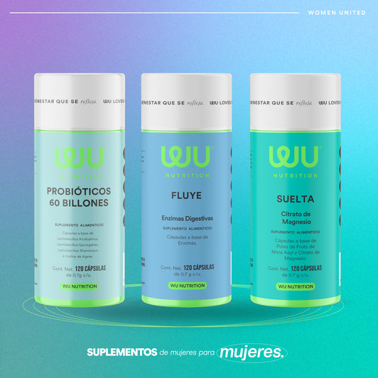 ✨KIT SALUD DIGESTIVA✨ (Probióticos 60 billones, Fluye y Suelta) - Probióticos + Enzimas digestivas + Citrato de Magnesio | 360 cápsulas