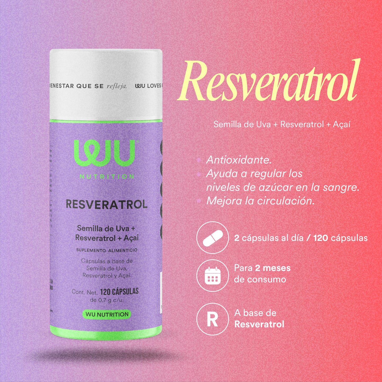 KIT UV (ACTIVA + RESVERATROL+BRILLA) - Vitamina D3 400 UI + Semilla de Uva + Resveratrol +Colágeno y Biotina | 490 cápsulas