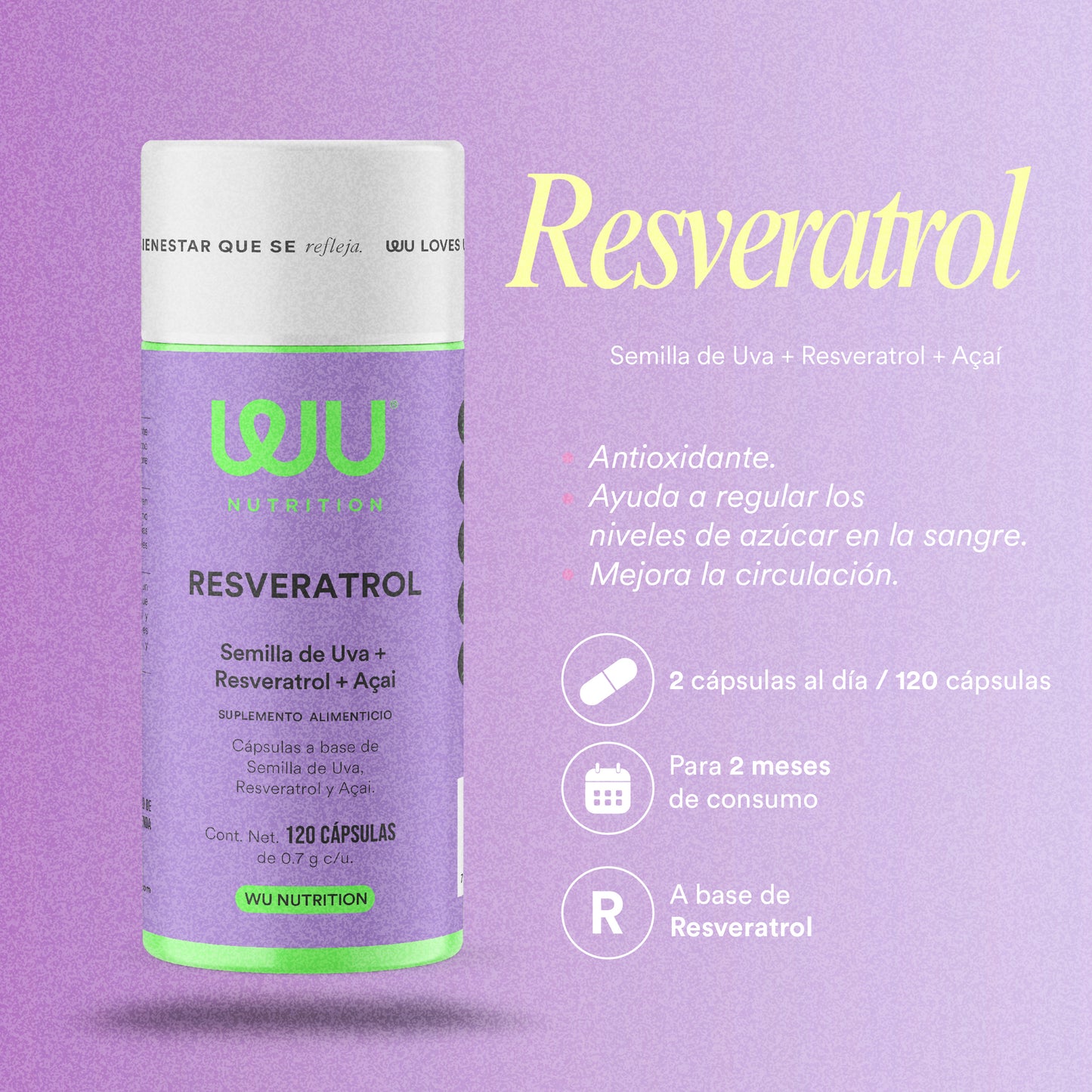 ✨ KIT MAGNÍFICA ✨ (RESVERATROL + MAGNÍFICO) - Semilla de Uva + Resveratrol + Triple Magnesium Mix | 240 cápsulas