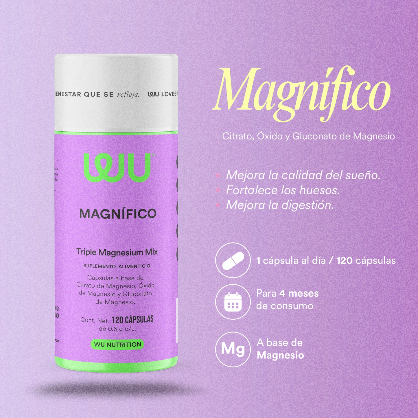 ✨ KIT MAGNÍFICA ✨ (RESVERATROL + MAGNÍFICO) - Semilla de Uva + Resveratrol + Triple Magnesium Mix | 240 cápsulas