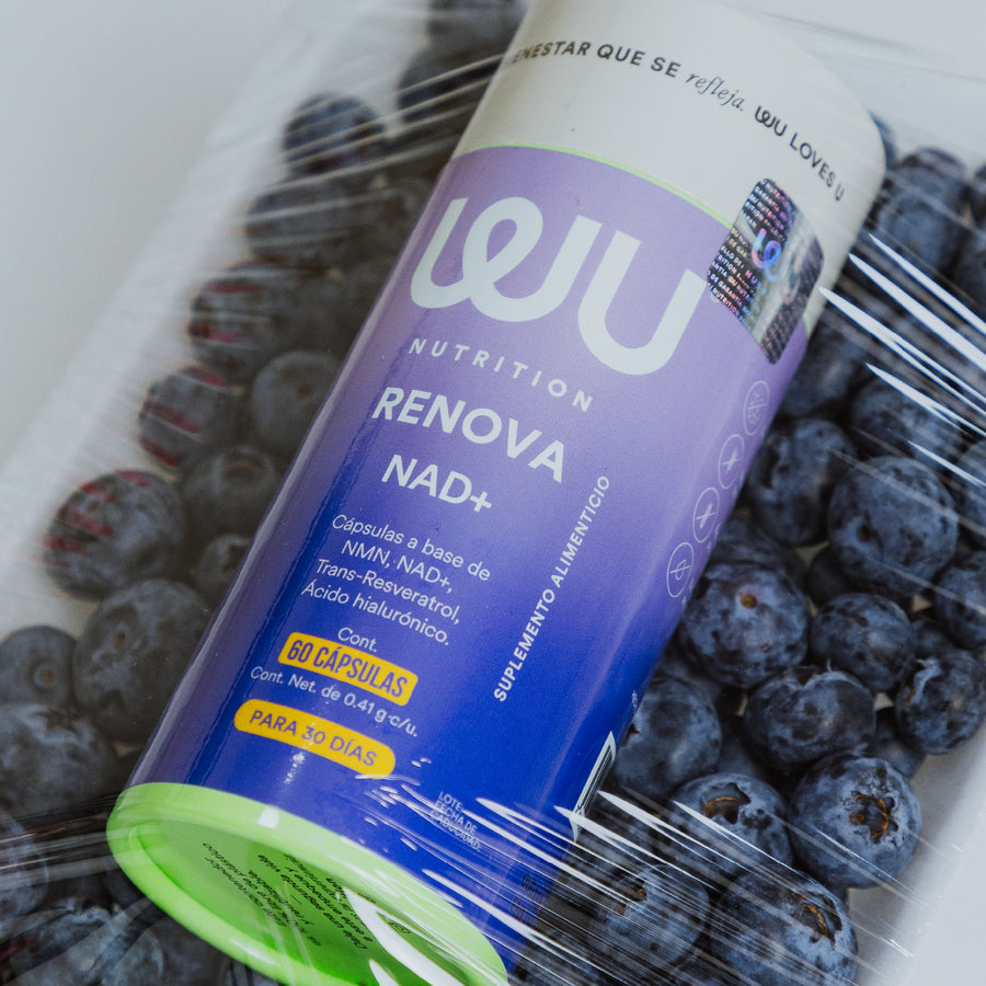 RENOVA – NMN 250mg con NAD y Trans-Resveratrol 98% para Energía y Bienestar Celular