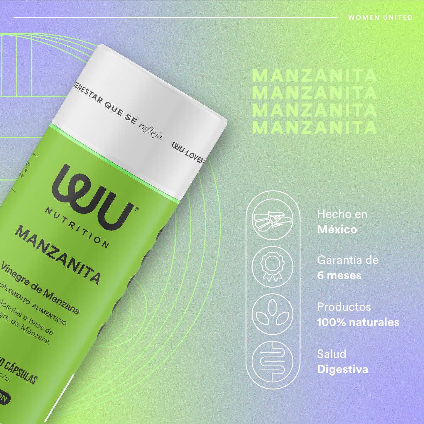 MANZANITA - Vinagre de Sidra de Manzana | 120 cápsulas