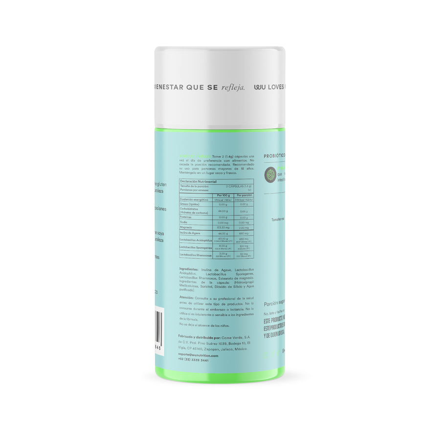 PROBIOTICS 60 BILLION - Probiotics + Prebiotics • 3 Strains • Lactobacilli • Agave Inulin | 120 capsules