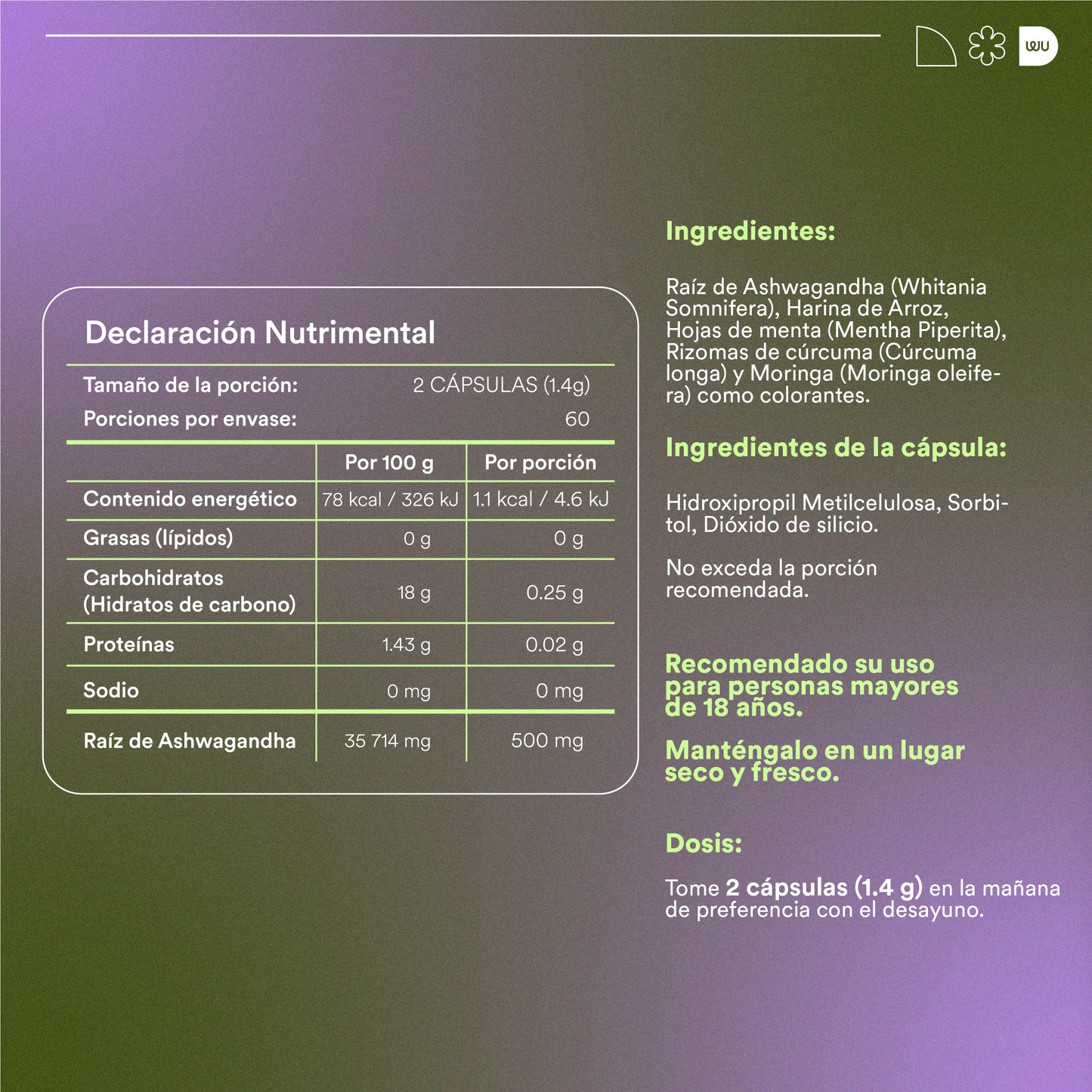 REGRESA - Ashwagandha | 120 capsules