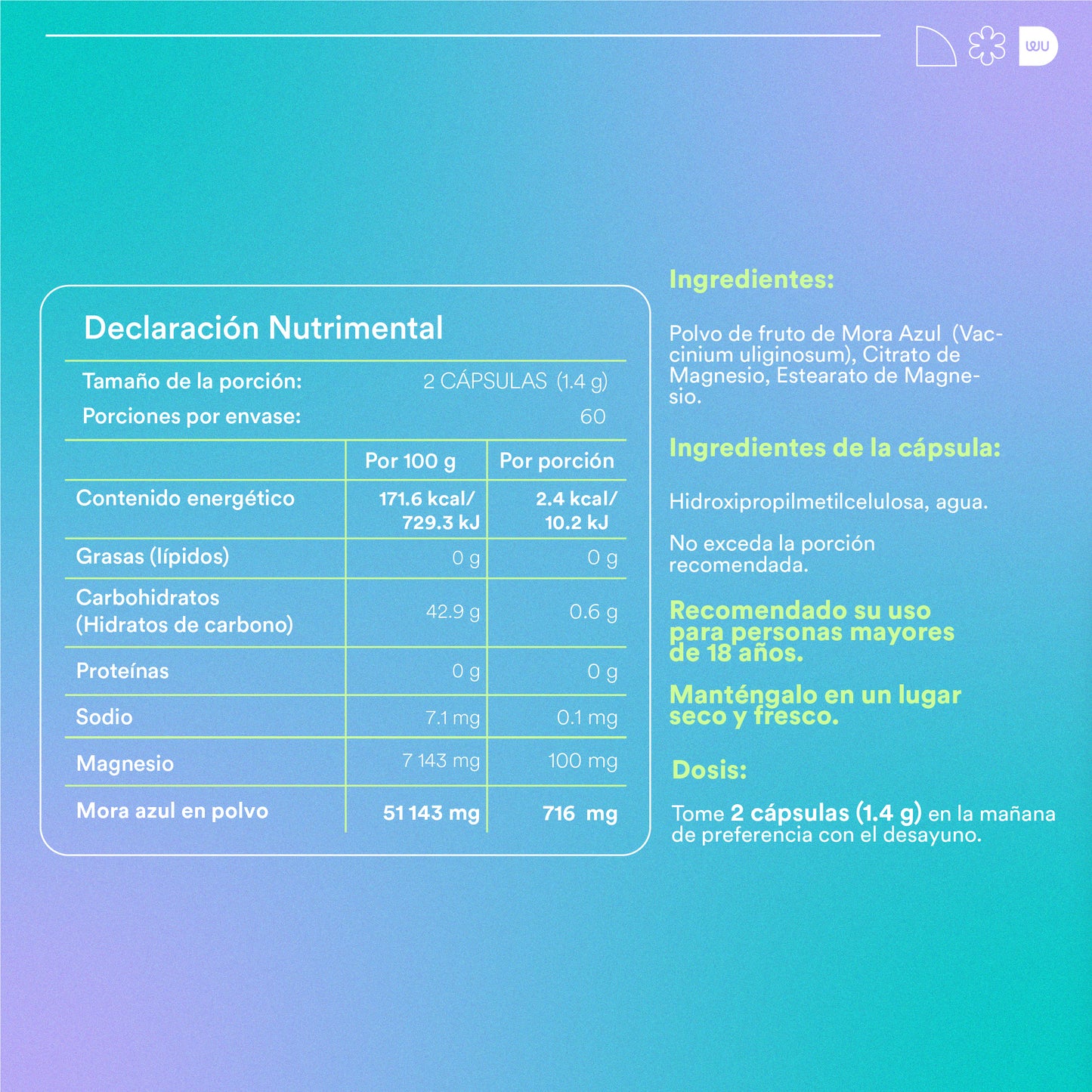 SUELTA - Citrato de Magnesio | 120 cápsulas