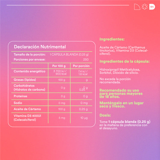 ACTIVA - Vitamina D3 400 UI | 250 cápsulas blandas