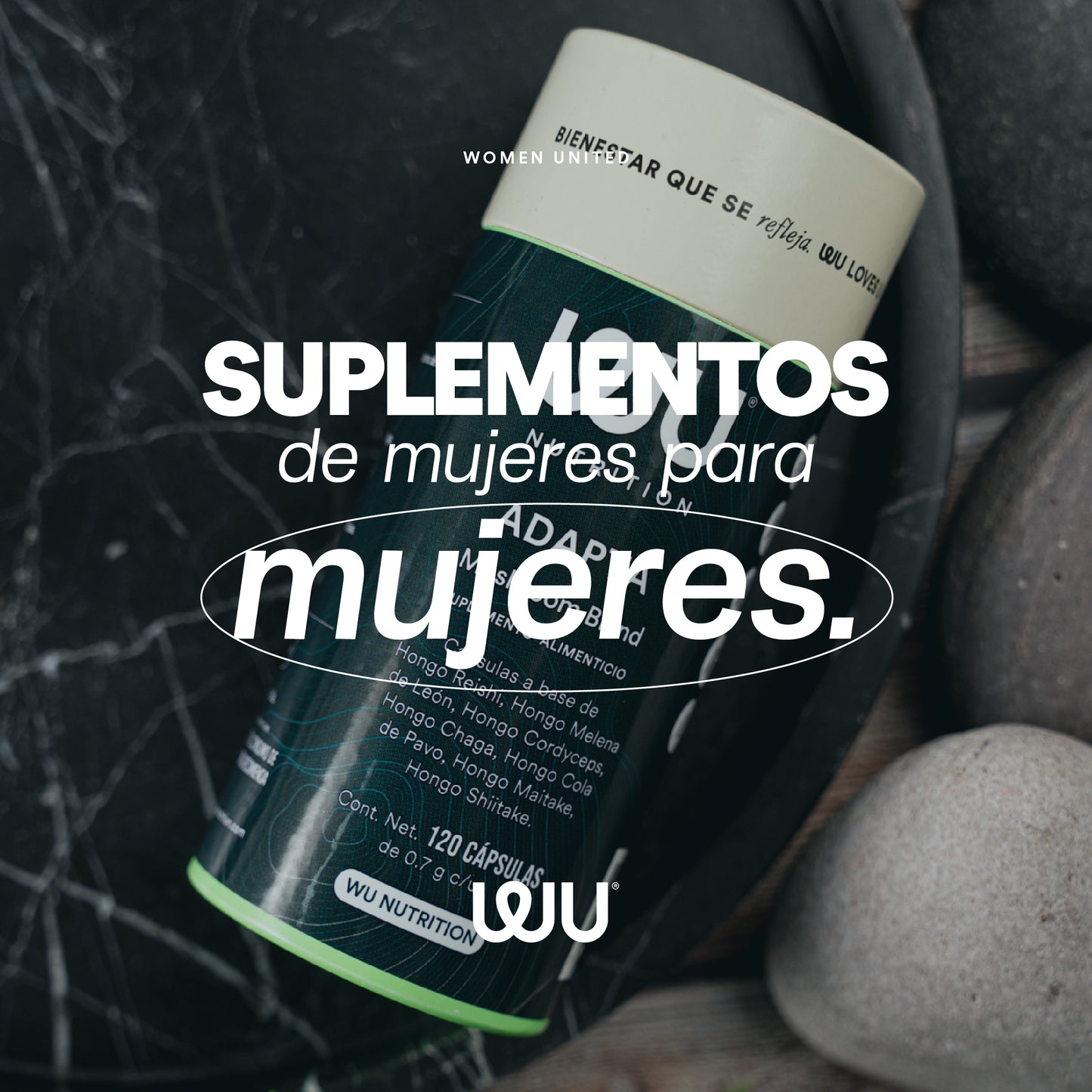 ADAPTA - Mezcla de Hongos Adaptógenos | 120 cápsulas