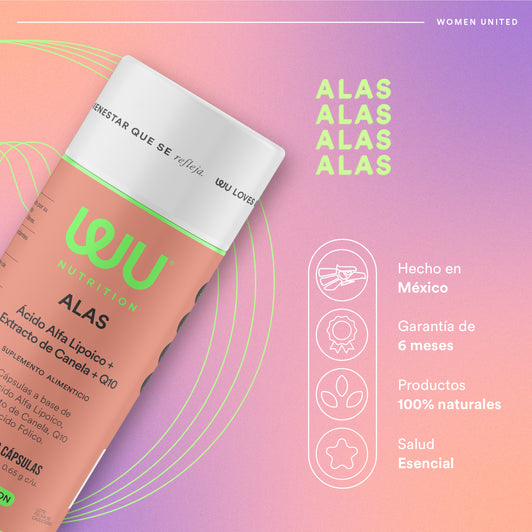 ALAS - Ácido Alfa Lipoico • Extracto de Canela • Coenzima Q10 | 120 cápsulas
