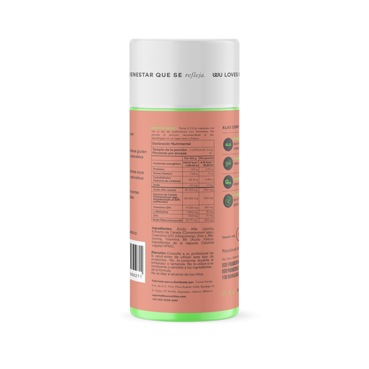 ALAS - Ácido Alfa Lipoico • Extracto de Canela • Coenzima Q10 | 120 cápsulas