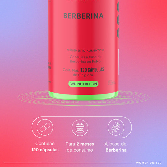BERBERINA - HCL 700 mg | 120 cápsulas 