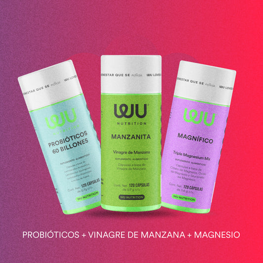 ✨KIT DETOX PLUS✨ (Magnifico, Probióticos y Manzanita) - Mix de Magnesios + Probióticos + Vinagre de Sidra de Manzana | 360 cápsulas