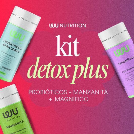 ✨KIT DETOX PLUS✨ (Magnifico, Probióticos y Manzanita) - Mix de Magnesios + Probióticos + Vinagre de Sidra de Manzana | 360 cápsulas