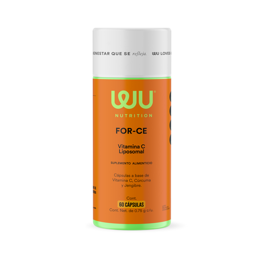 FOR-CE - Vitamina C Liposomal • Cúrcuma • Jengibre | 60 cápsulas