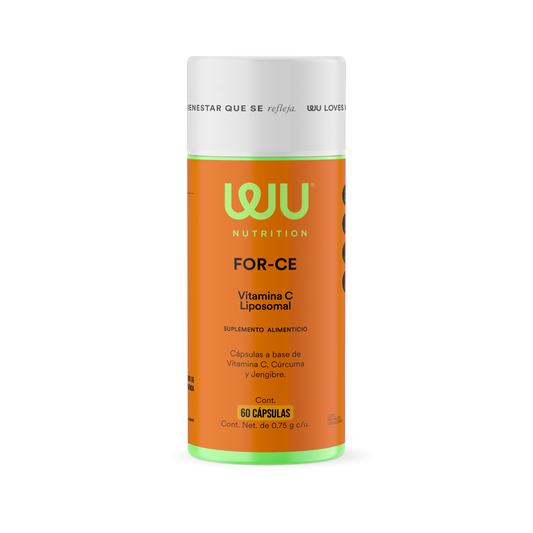 FOR-CE - Vitamina C Liposomal • Cúrcuma • Jengibre | 60 cápsulas