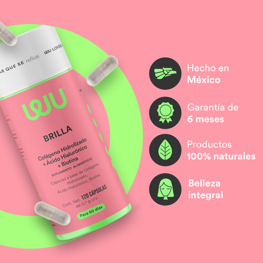 BRILLA - Hydrolyzed Collagen • Biotin • Hyaluronic Acid • Zinc • Vitamins ABCD and E | 120 capsules