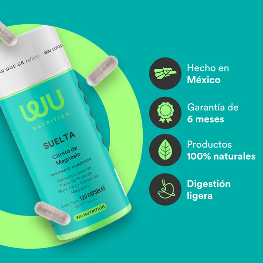 SUELTA - Magnesium Citrate | 120 capsules