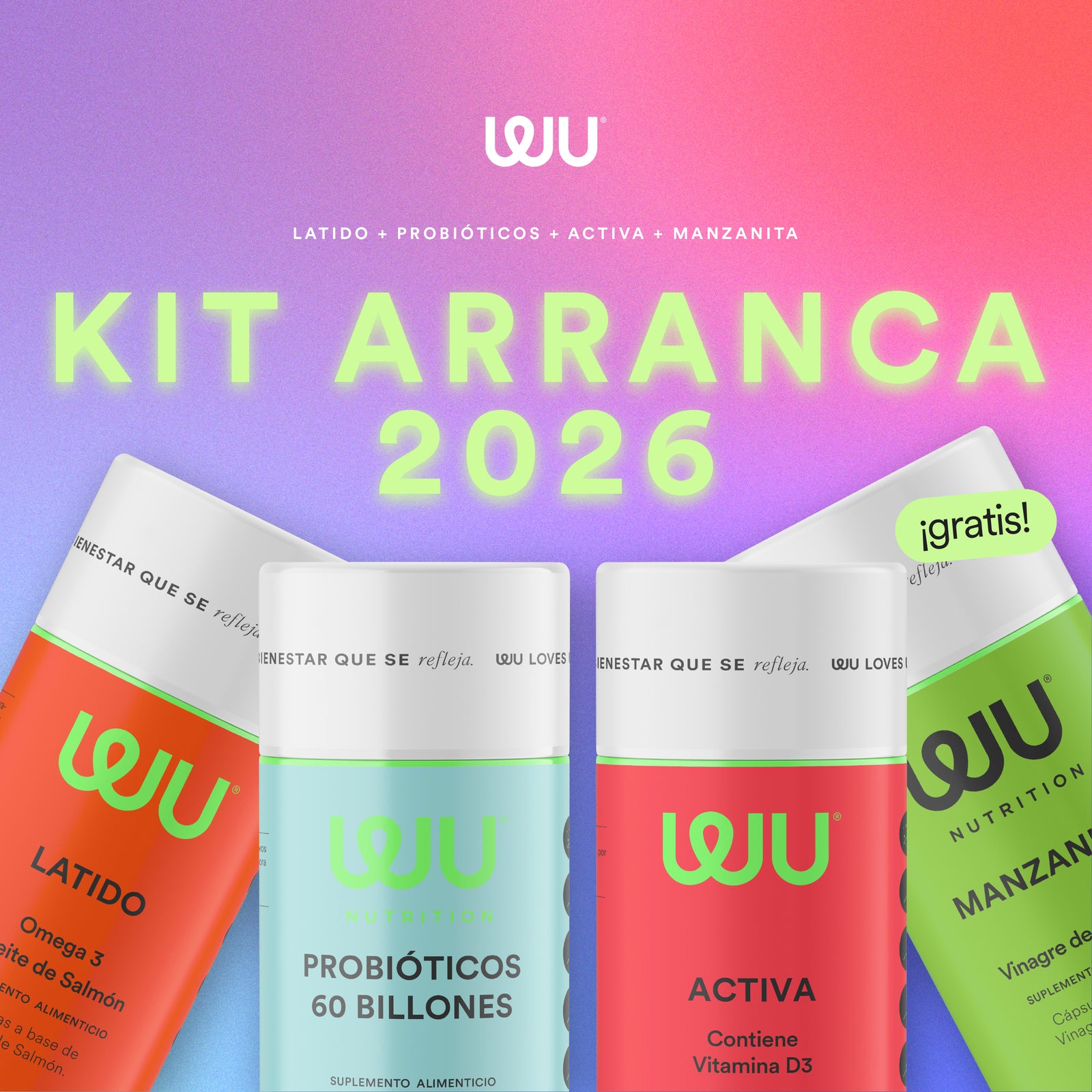KIT ARRANCA 2026 (LATIDO+ PROBIÓTICOS + ACTIVA + MANZANITA)