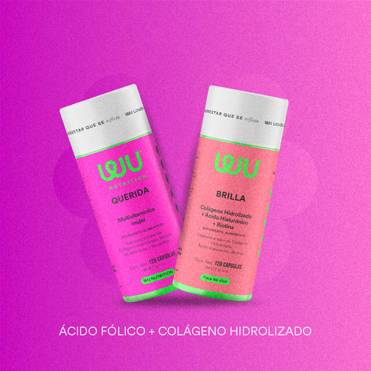KIT BELLA (SHINE + DEAR) - Multivitamínico feminino + Colágeno Hidrolisado + Ácido Hiaulorônico + Biotina | 240 cápsulas