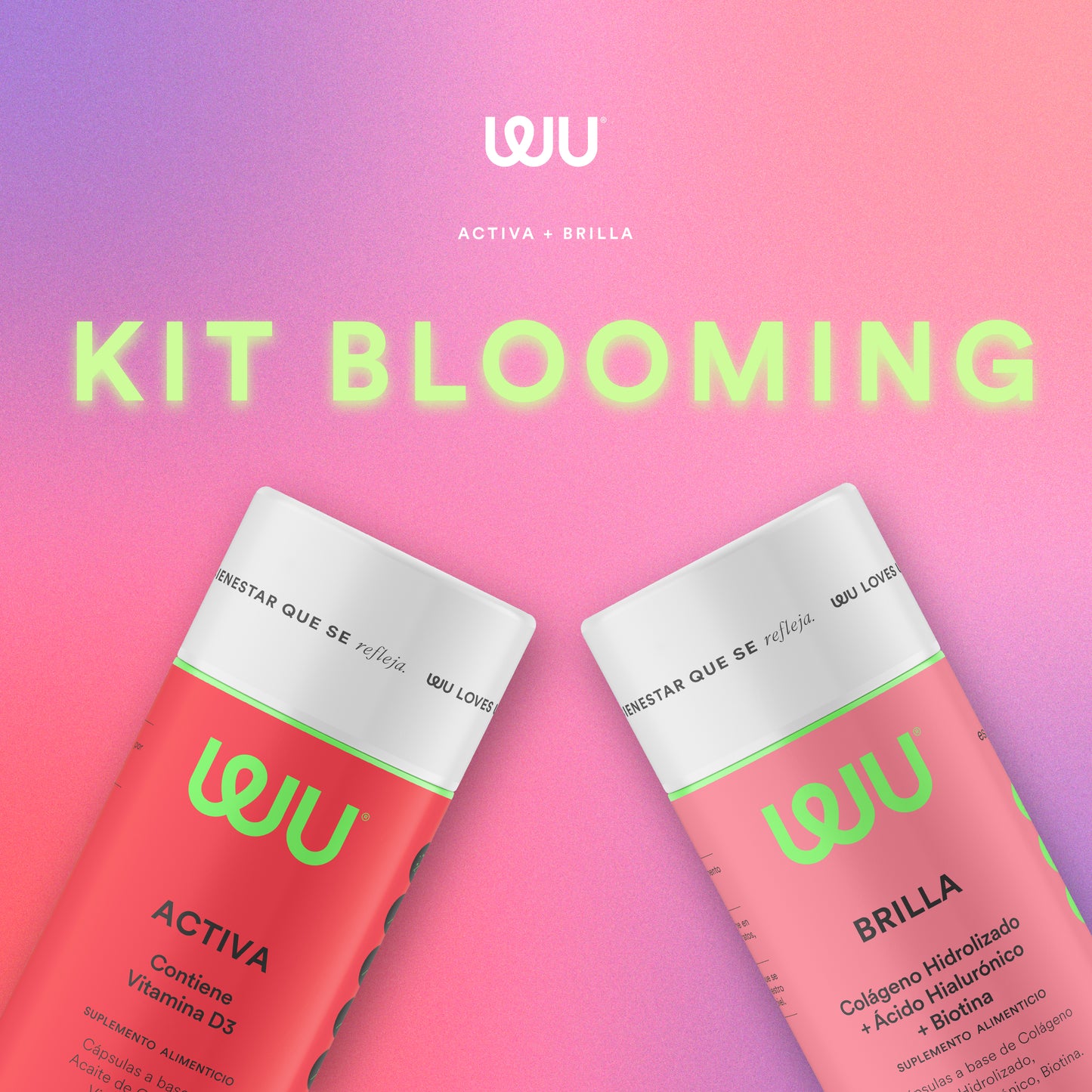 KIT Blooming 💕 BRILLA (Colágeno) y ACTIVA (Vitamina D)