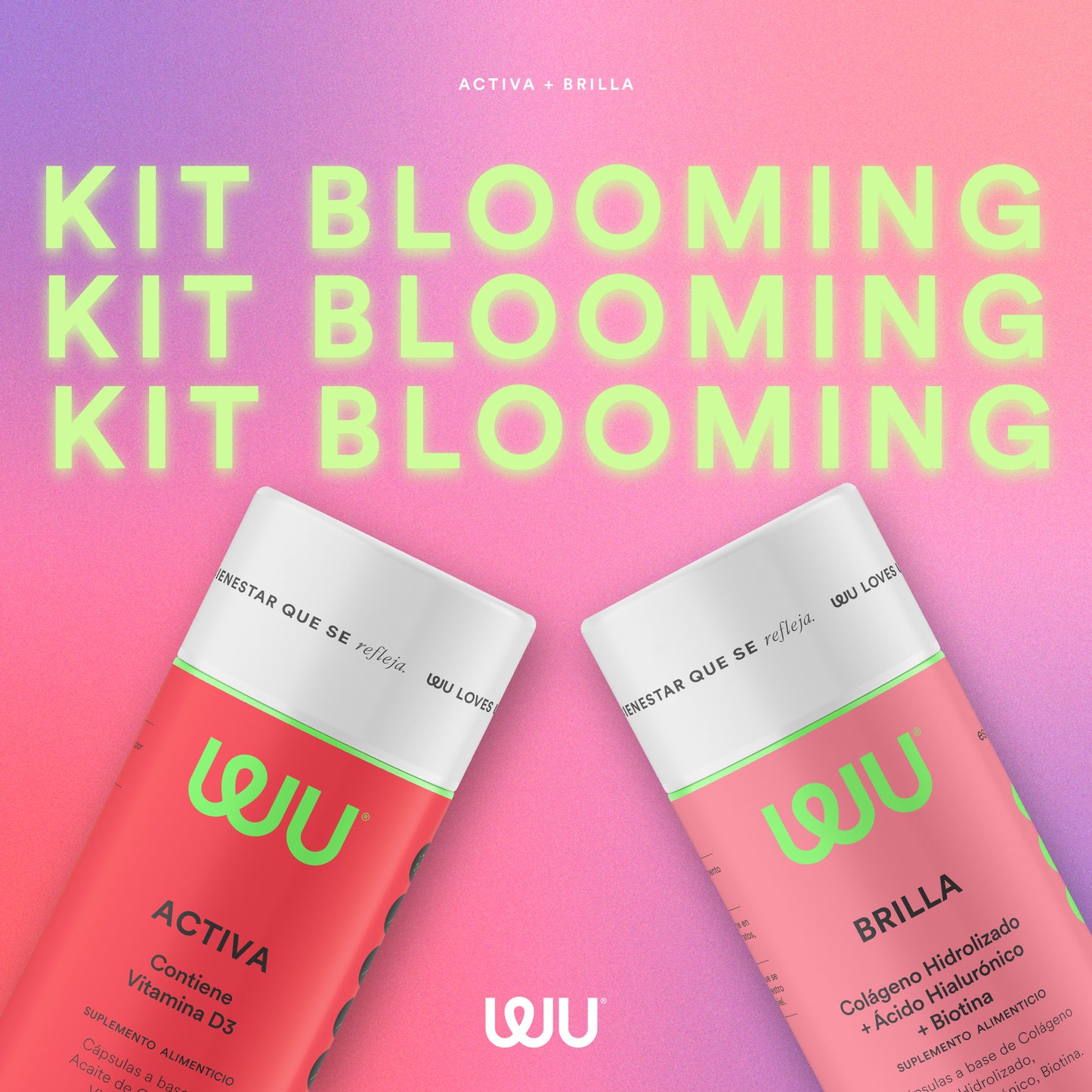 KIT Blooming 💕 BRILLA (Colágeno) y ACTIVA (Vitamina D)