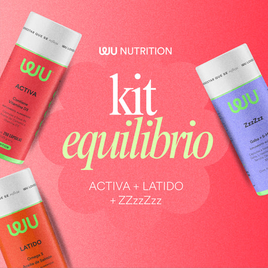🧘🏻‍♀️KIT EQUILIBRIO💗 (Activa, Latido y Zzz) - Vitamina D3 + Omega 3 + GABA | 490 cápsulas