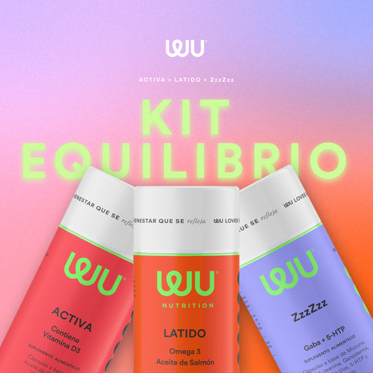 🧘🏻‍♀️KIT EQUILIBRIO💗 (Activa, Latido y ZzzZzz) - Vitamina D3 + Omega 3 + GABA | 490 cápsulas