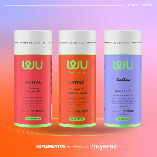 🧘🏻‍♀️KIT EQUILIBRIO💗 (Activa, Latido y ZzzZzz) - Vitamina D3 + Omega 3 + GABA | 490 cápsulas