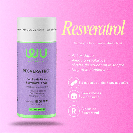 🧘🏻‍♀️KIT FEM💗 (Brilla, Resveratrol y Paz) - Colágeno y Biotina + Resveratrol + Glicinato de Magnesio | 360 cápsulas