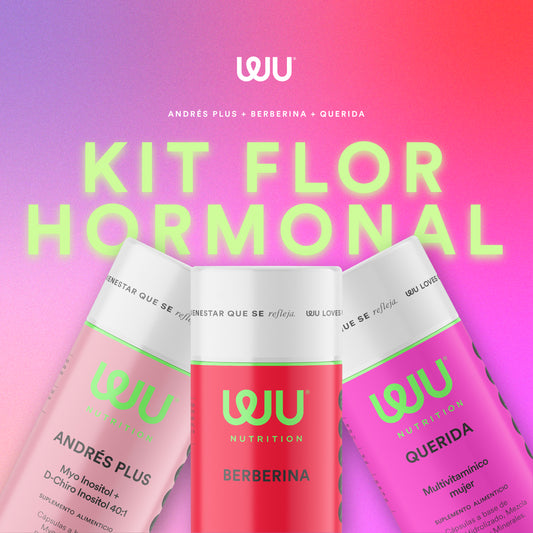 🧘🏻‍♀️KIT FLOR HORMONAL🌸 (Andrés Plus, Querida y Berberina) - Myo Inositol + Ácido Fólico + Berberina | 360 cápsulas