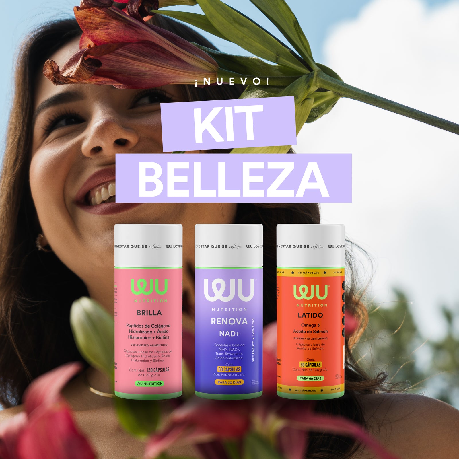 😌KIT BELLEZA💗 (BRILLA + RENOVA + LATIDO)