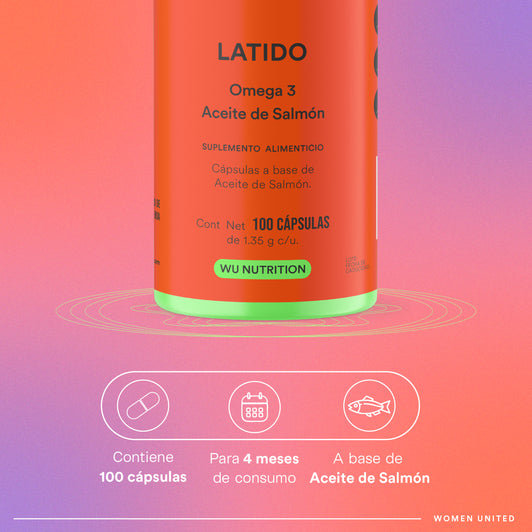 LATIDO - Omega 3 • Salmon Oil • EPA-DHA | 100 softgels