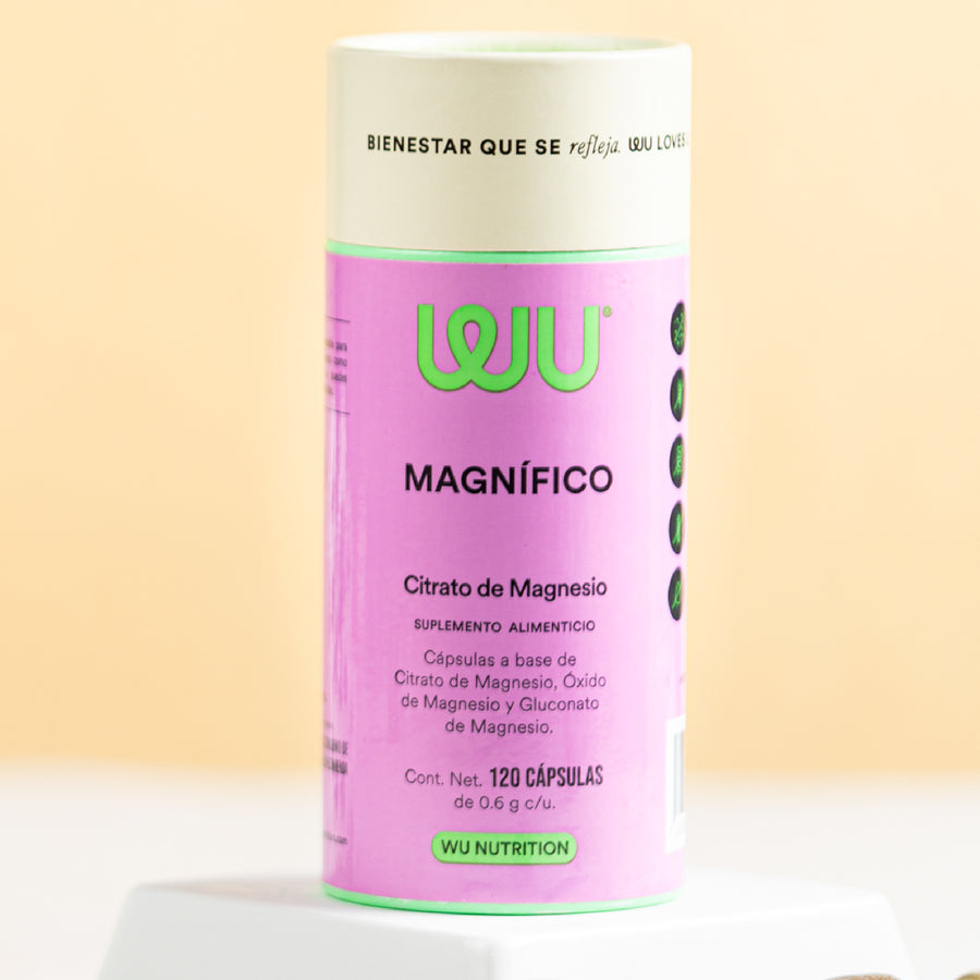 MAGNÍFICO - Triple Magnesium Mix • Magnesium Citrate, Oxide and Gluconate | 120 capsules 