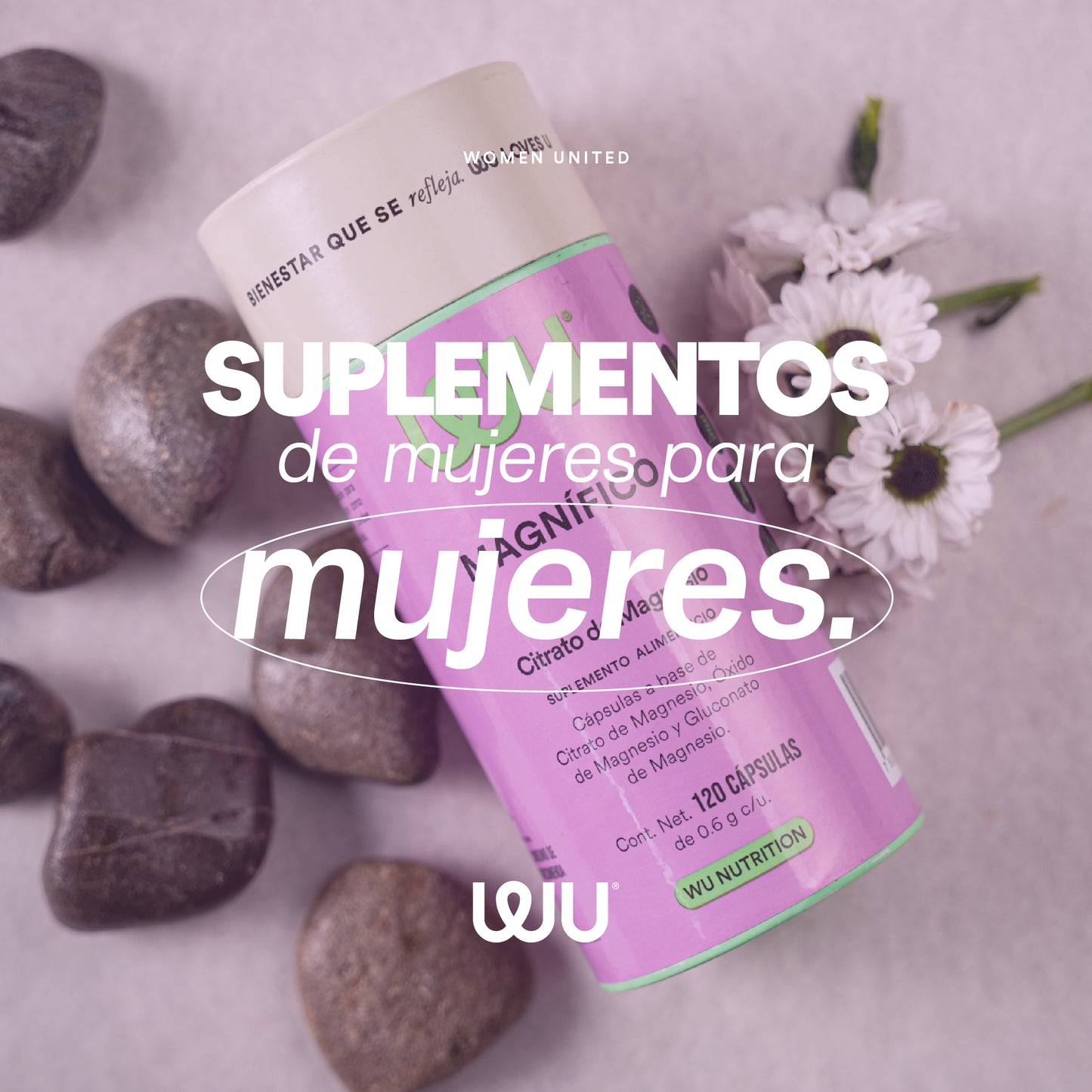 MAGNÍFICO - Triple Magnesium Mix • Citrato, Óxido y Gluconato de Magnesio | 120 cápsulas