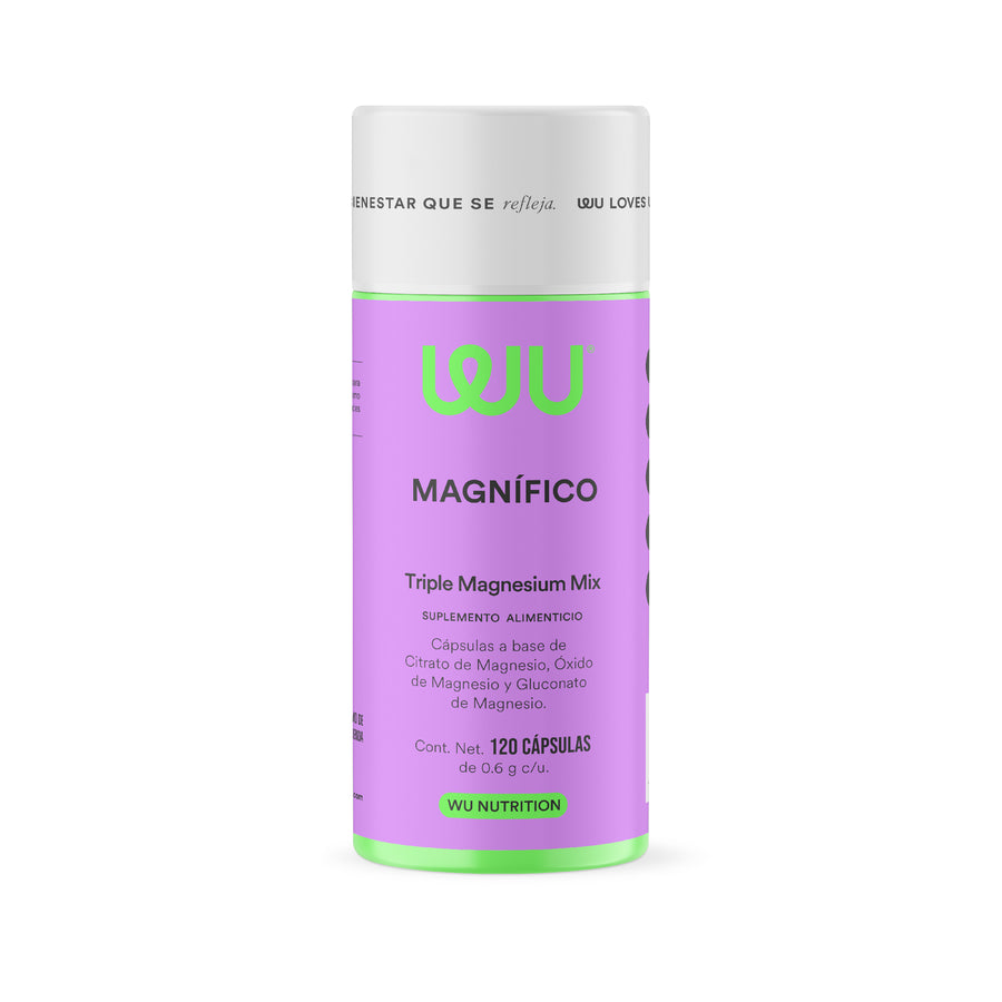 MAGNÍFICO - Triple Magnesium Mix • Magnesium Citrate, Oxide and Gluconate | 120 capsules 