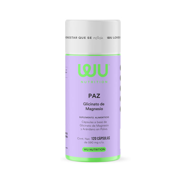 PAZ – Glicinato de Magnesio 650mg para Descanso y Sistema Nervioso