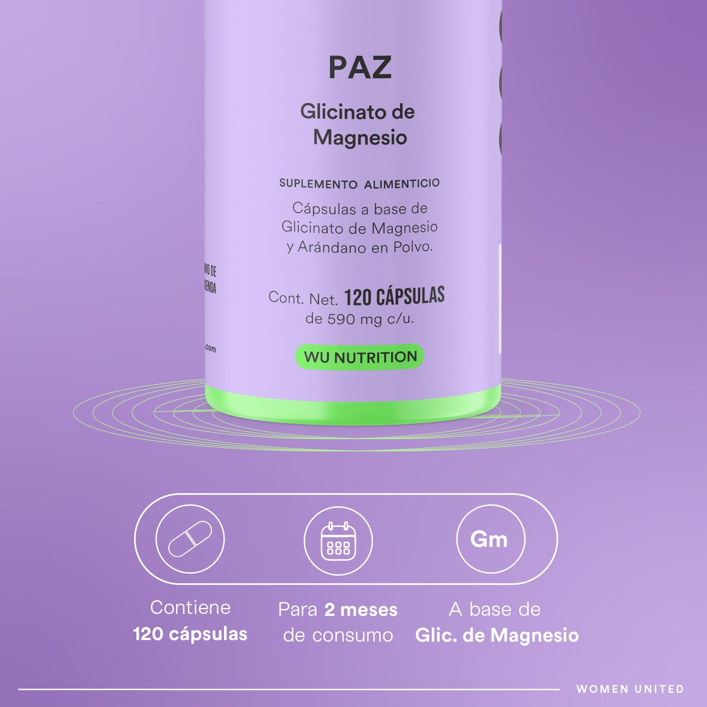 PAZ - Magnesium Glycinate | 120 capsules