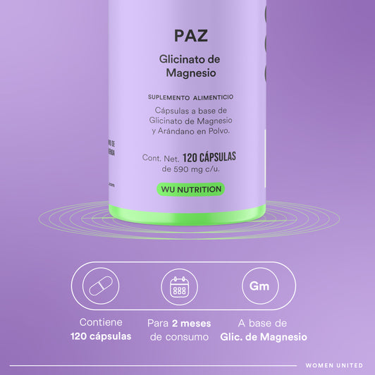 PAZ - Magnesium Glycinate | 120 capsules
