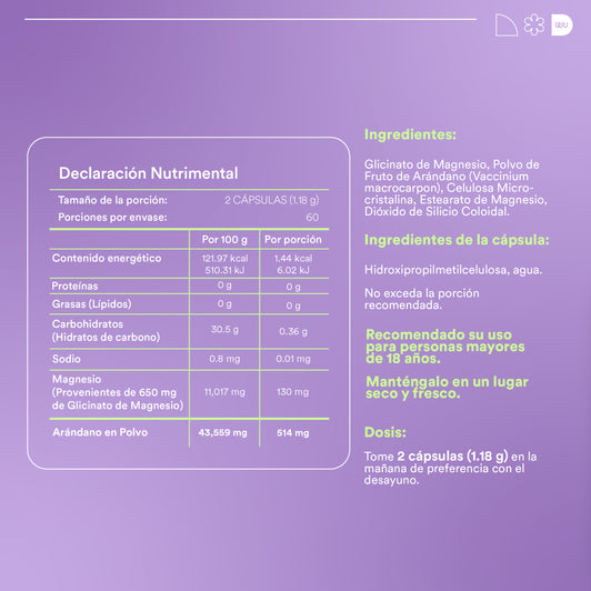 PAZ - Magnesium Glycinate | 120 capsules