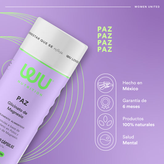 PAZ - Glicinato de Magnesio | 120 cápsulas