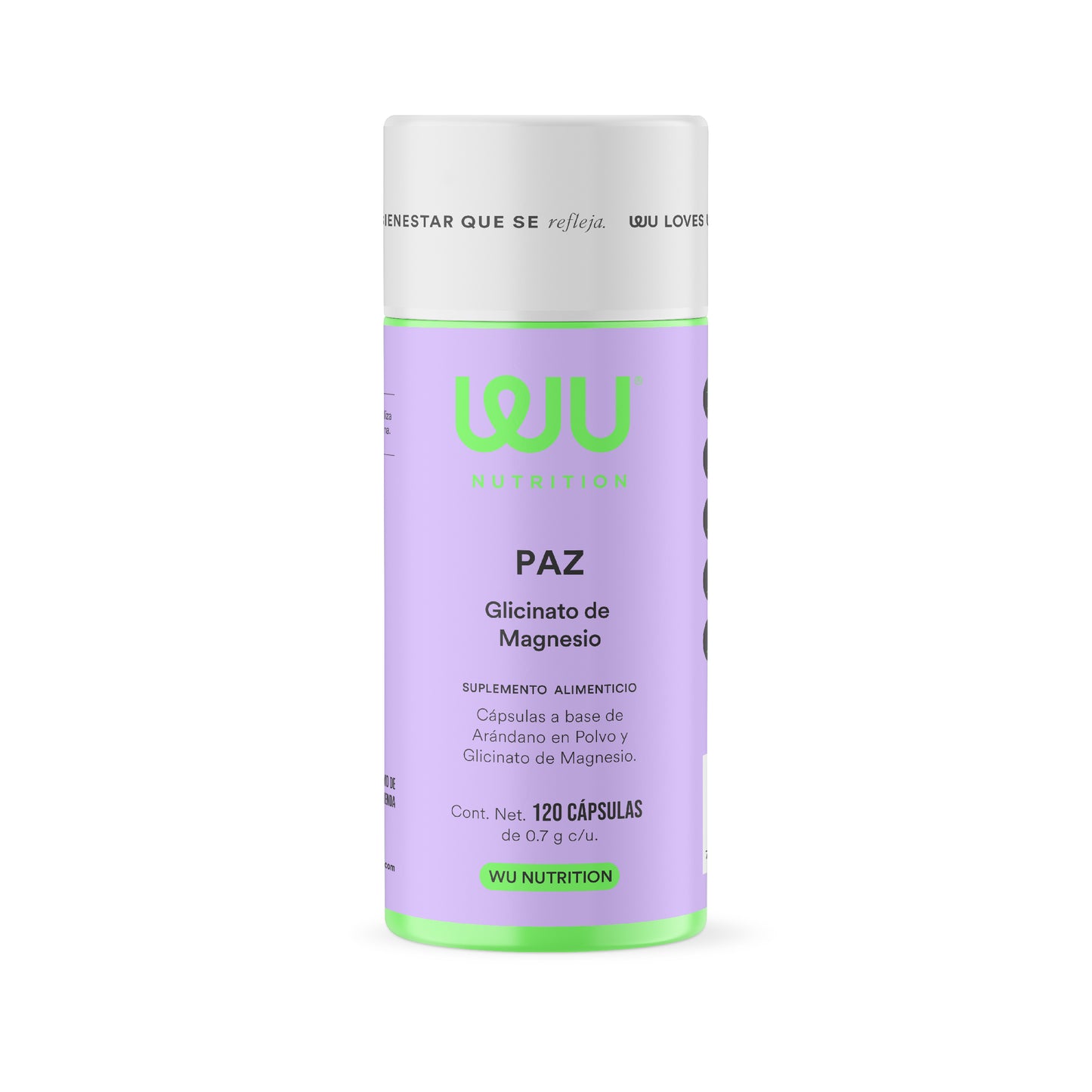 PAZ - Glicinato de Magnesio | 120 cápsulas